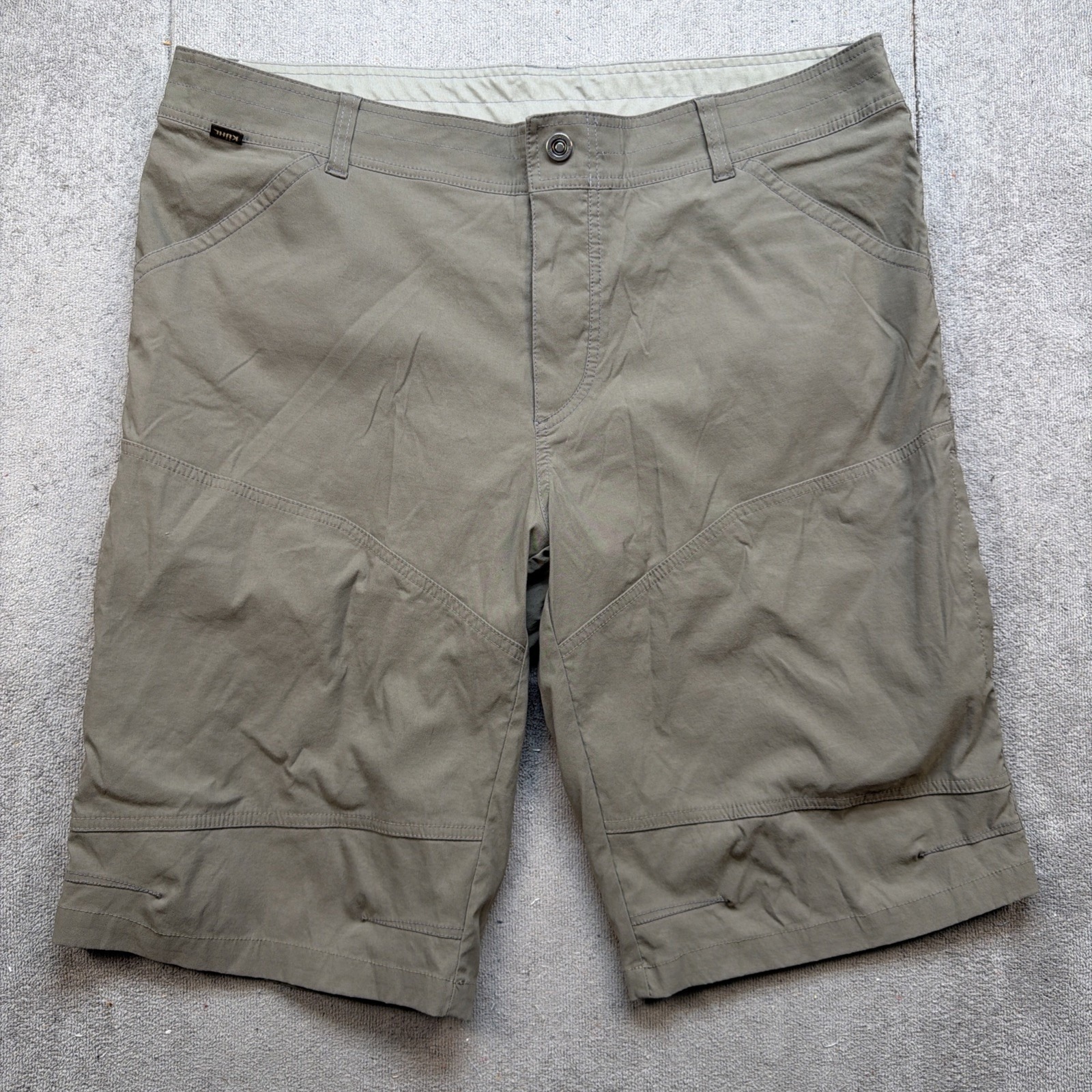 Kuhl Men's Shorts Outdoor Hiking Khaki Size 40 Performance Utility